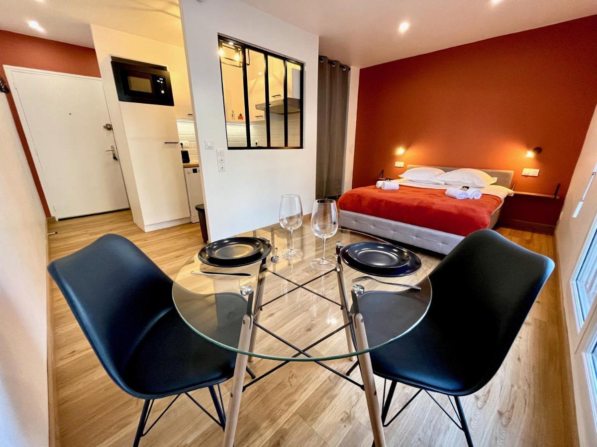 Studio Avec Grande Terrasse Et Parking Privatifs Caen Buitenkant foto